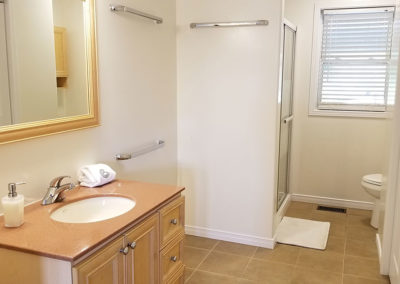 Large master ensuite bath with walk-in closet
